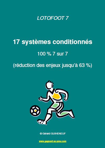 Systeme Conditionne Loto Foot 100 7 7 Systemes LOTO FOOT 7