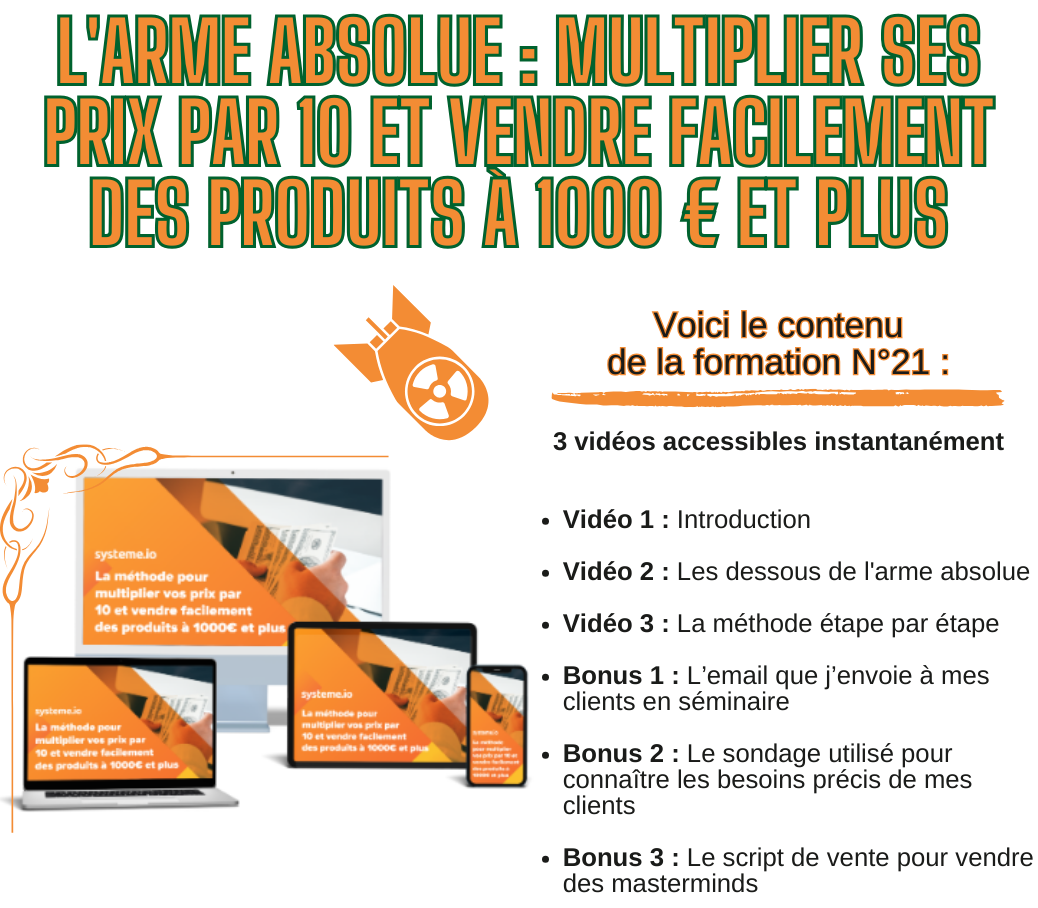 26 formations avec les droits de label privé